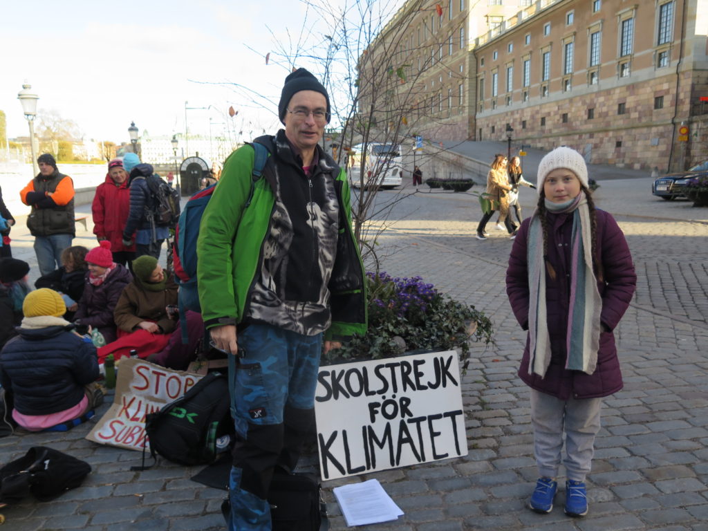 Urpo Taskinen och Greta Thunberg